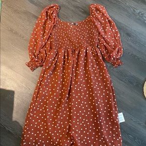Polka dot maxi dress
